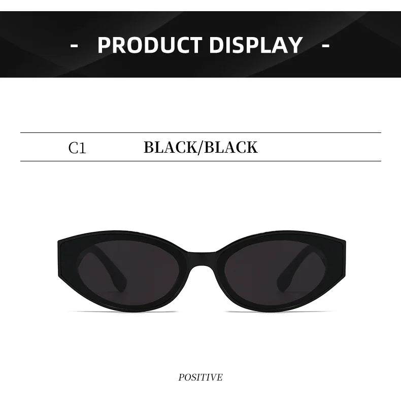 Luxuriöse Glamour-Sonnenbrille für Damen und Herren, oval, minimalistisch, Modemarke, Sonnenbrille, Unisex, stilvolle Farbtöne, UV400