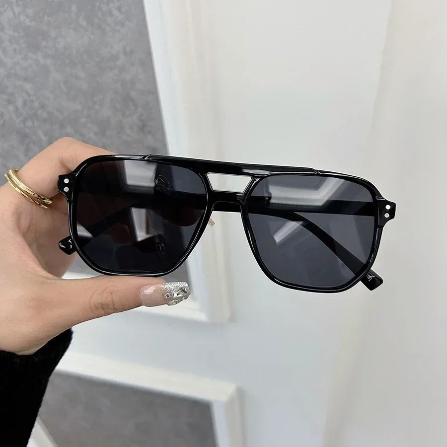 Elegante Quadratische Sonnenbrille Frauen Männer Casual Sonnenbrille Weiblich Männlich Mode Spiegel Vintage Im Freien Shades Oculos De Sol