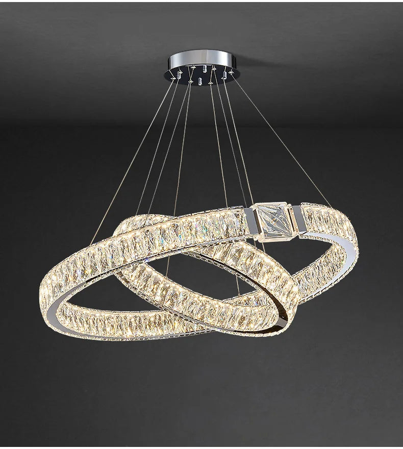 Moderne Luxus LED Kristall Kronleuchter Home Villa Beleuchtung Wohnzimmer Esszimmer Dekoration Decke Pendel leuchten Innen leuchten
