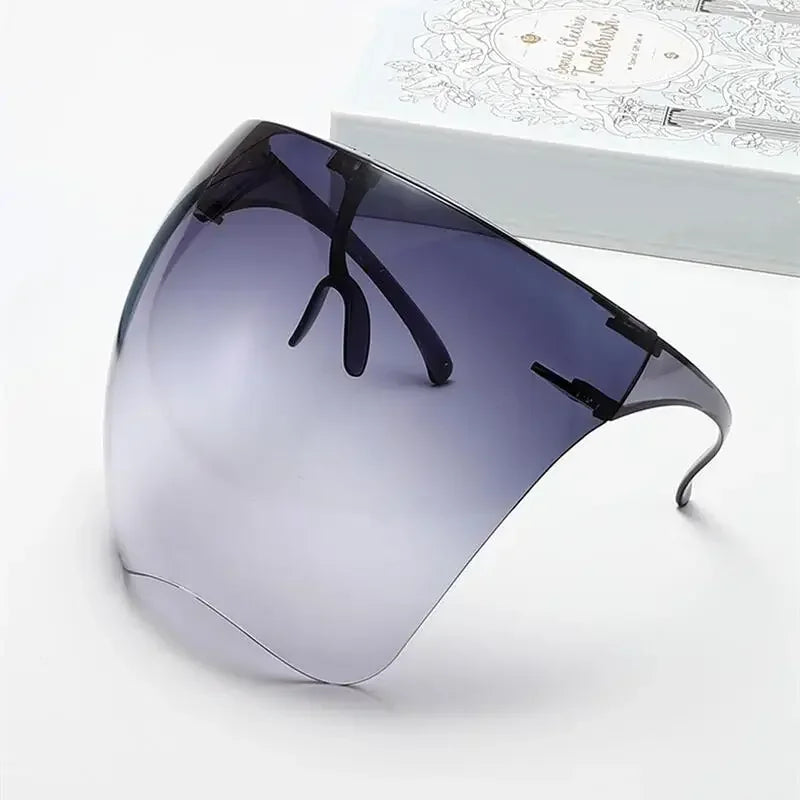 Vollgesichts-Sonnenbrille, Maske für Damen und Herren, schützende Gesichtsschutzbrille, bedeckte kugelförmige Linse, Anti-Spray-Fahrrad-Sonnenbrille