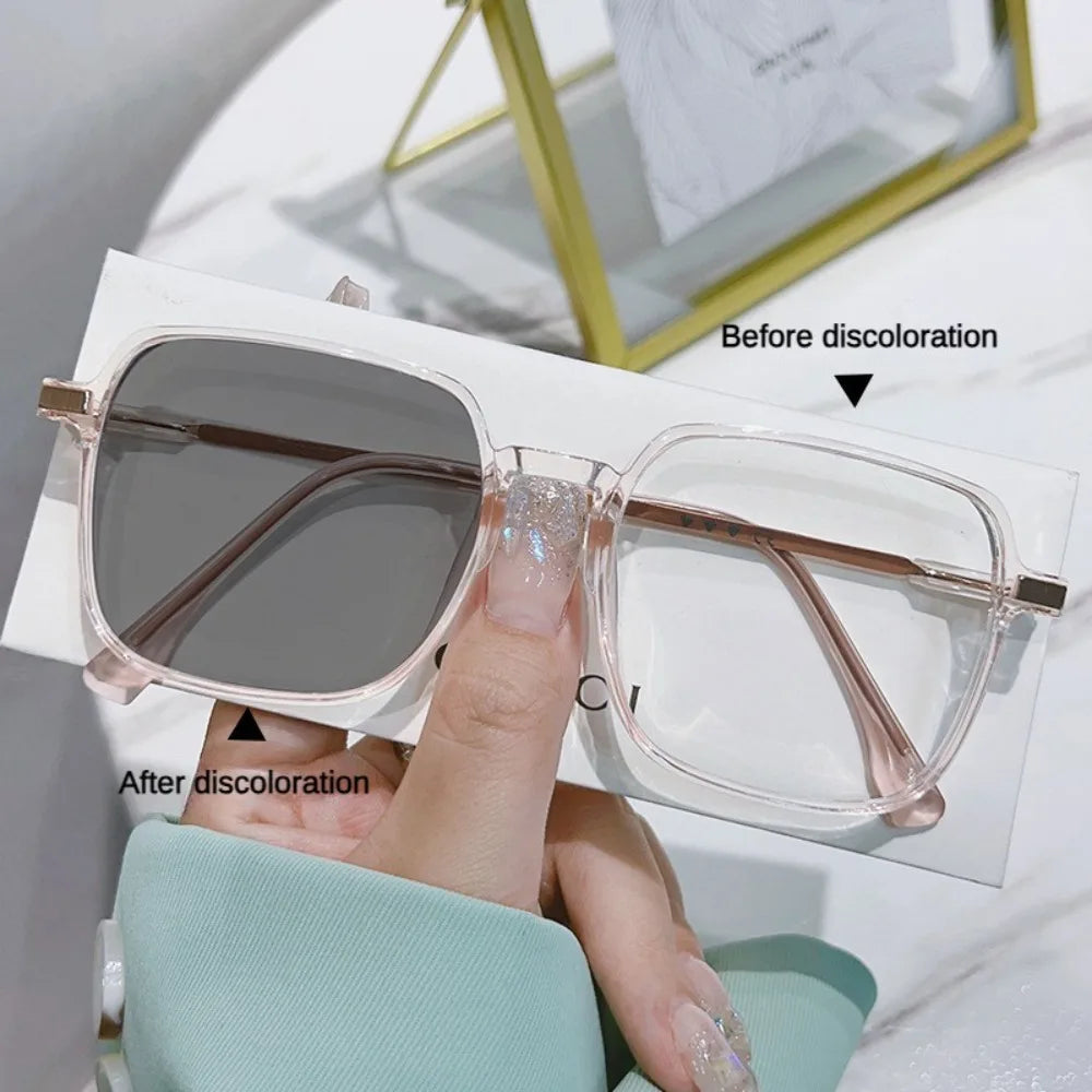 Photochrome Anti-Strahlungs-Brille, Metallbrille für Damen und Herren