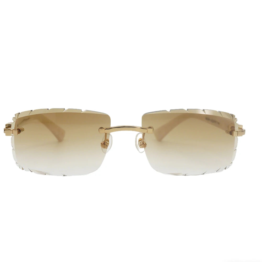 Sonnenbrille mit schlanken Metallrahmen: UV400-Schutz, trendiges Design für den täglichen und draußenbereich, schlanke Metall-Sonnenbrille