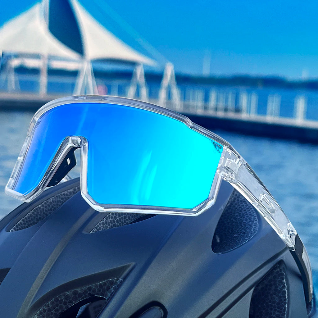 Trendige Angel-Sonnenbrille für Damen und Herren, lässige, winddichte Brille mit UV-Schutz für Outdoor-Sportarten, Laufen, Radfahren