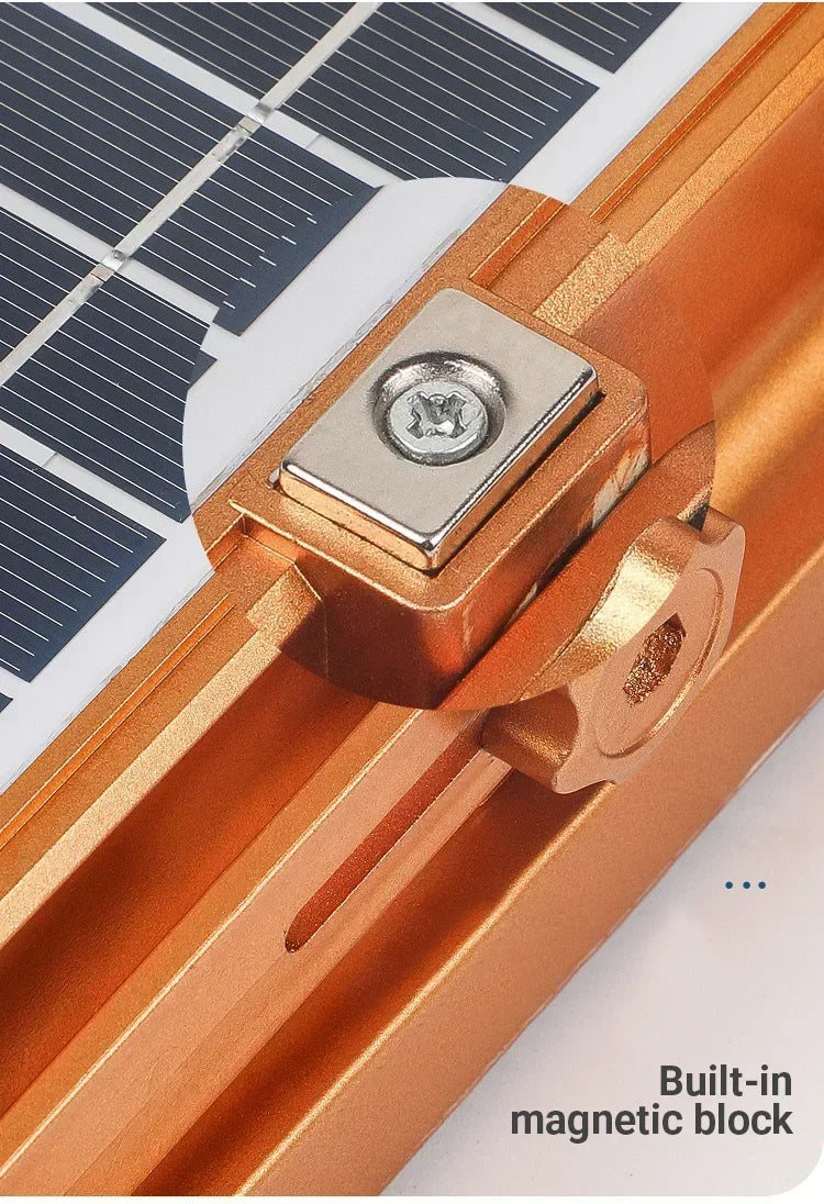 Kommerzielle Solarlaterne, 2000 mAh, Leistungskapazität, 15-Stunden-Bedienung, tragbares LED-System für Straßenautomaten, Campingsicherheit