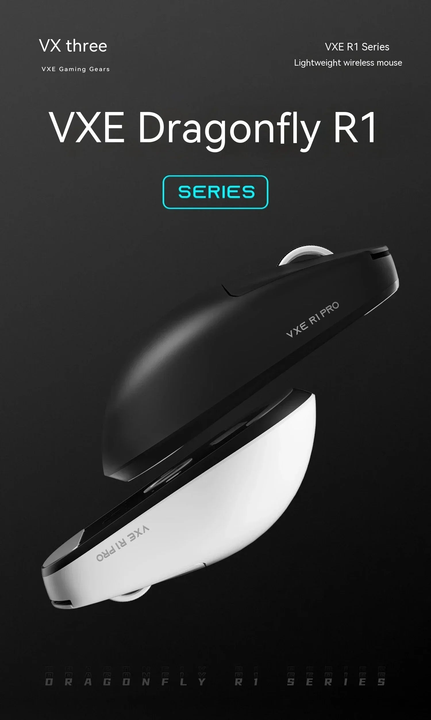 ATK Vxe Dragonfly R1 Maus Schwarz Weiß R1 Se Pro Maus 4K Empfänger Leichte PC Drahtlose Bluetooth Spiel E-sport Zubehör