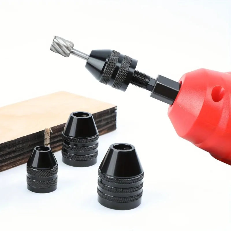 Schnellwechselndes Bohrfutter-Set mit Sechskantschaft und rundem Griff – vielseitiger elektrischer Schleifer-Bohrer-Adapter für Heimwerker