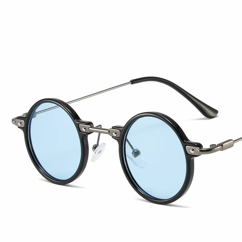 Runde Sonnenbrille für Männer Frauen Retro Steampunk Sonnenbrille männlich weiblich Marke Designer Metallrahmen Brillen Sonnenbrillen oculos de sol