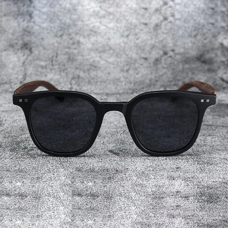 Klassische Holzmaserung Spiegel Beine Sonnenbrille Herren kleinen Rahmen quadratische Sonnenbrille Damen hochwertige Brille uv400 oculos de sol