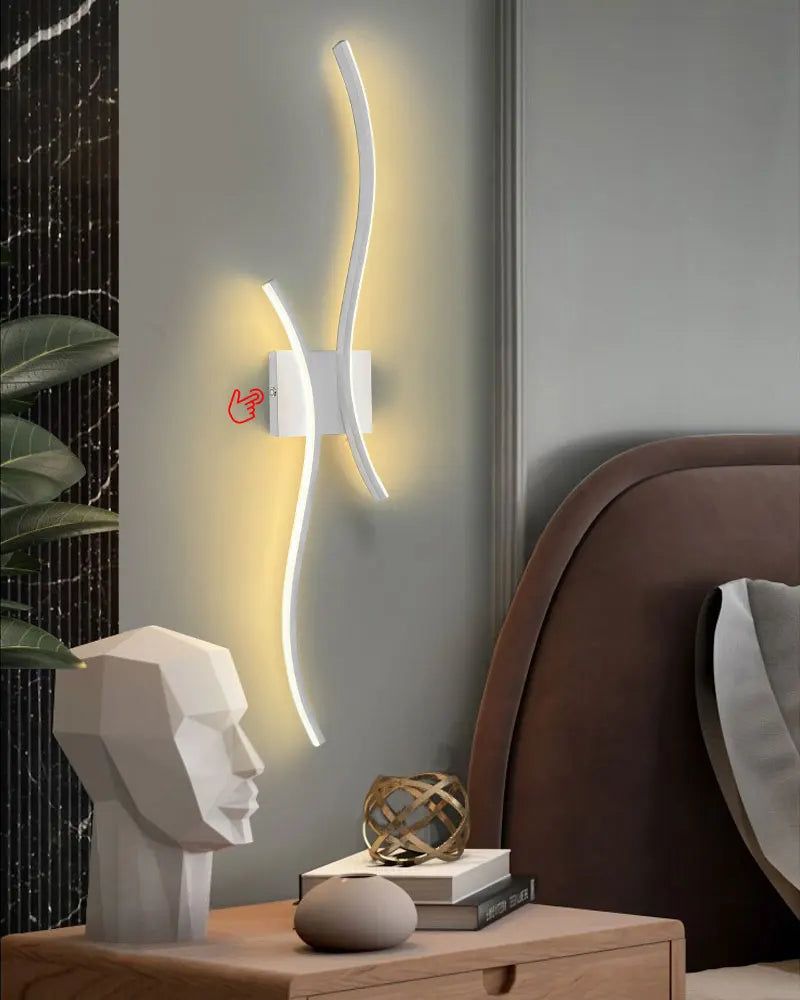 Wiederaufladbare, batteriebetriebene LED-Wandleuchte mit Fernbedienung, kabelloser USB-Touch-Schalter, dimmbare LED-Wandleuchten, Wandlampen