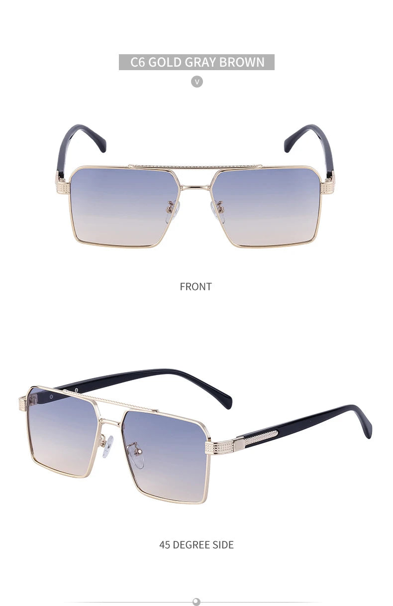 2023 quadratische Sonnenbrille für Männer Luxus Sonnenbrille Frauen trend ige Vintage Mode Brille Sonne Gafas de Sol Hombre Lünette Soleil Femme