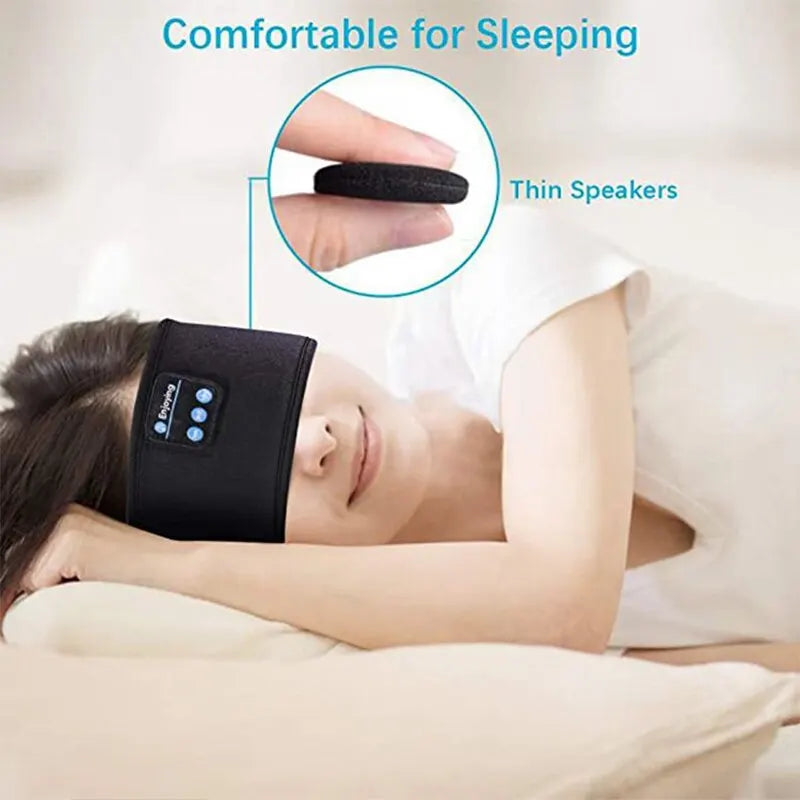 Fone Bluetooth-Kopfhörer Sport Schlaf Stirnband elastische drahtlose Kopfhörer Musik Augen maske drahtlose Bluetooth-Headset Stirnband