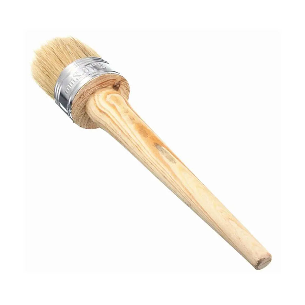 Neue Bürste für den Heimgebrauch Holzgriff Malerei Wachs pinsel 185mm lange runde Borste Kreide Ölfarbe Durchmesser