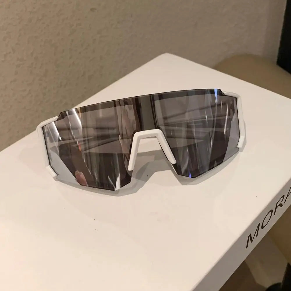 UV Sandproof Radfahren Sonnenbrille Klare Anti Strahlung Objektiv Outdoor Sport Brille Schutz Übergroße Winddichte Gläser