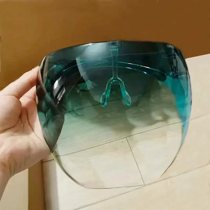 Vollgesichts-Sonnenbrille, Maske für Damen und Herren, schützende Gesichtsschutzbrille, bedeckte kugelförmige Linse, Anti-Spray-Fahrrad-Sonnenbrille