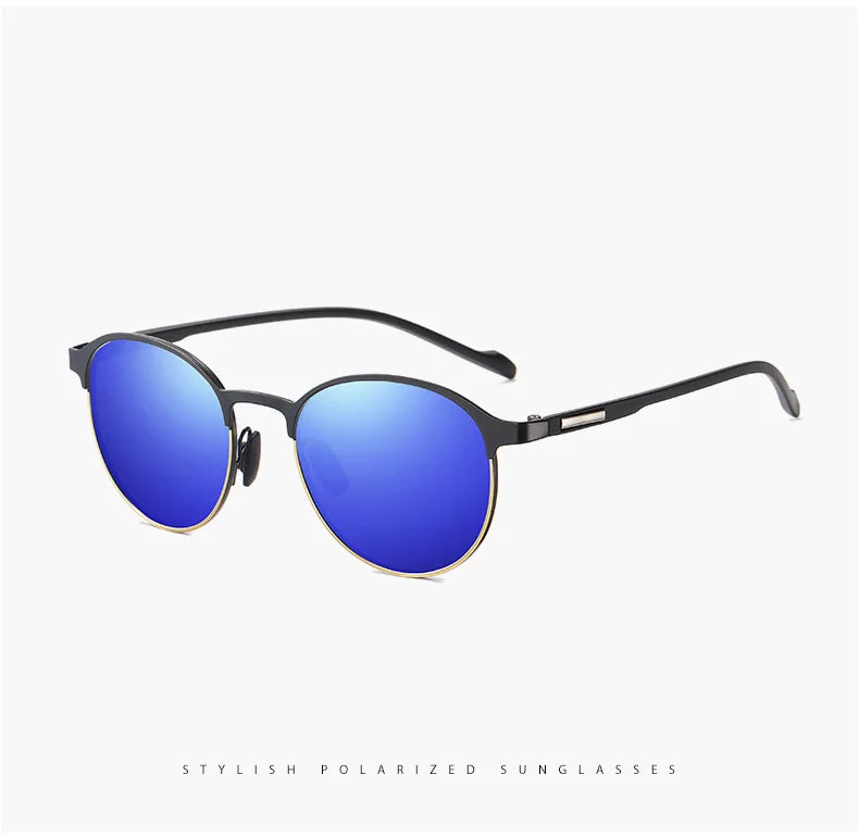 Polarisierte Sonnenbrille Fahren UV400 Schutz Sport Unisex Metall Brille Mode Blenden Halbrahmen Männer Fahrrad T522