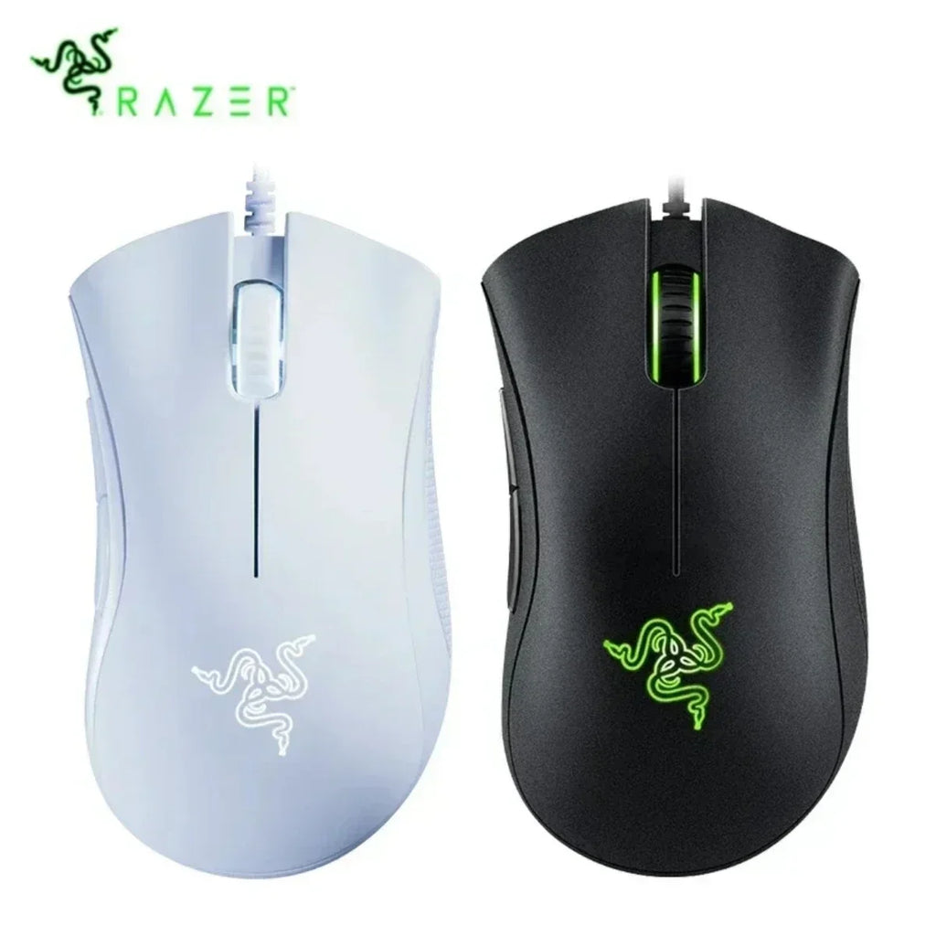 Razer DeathAdder Essential Gaming-Maus, 6400 DPI, optischer Sensor, 5 programmierbare Tasten – mechanische Schalter, seitliche Griffe aus Gummi