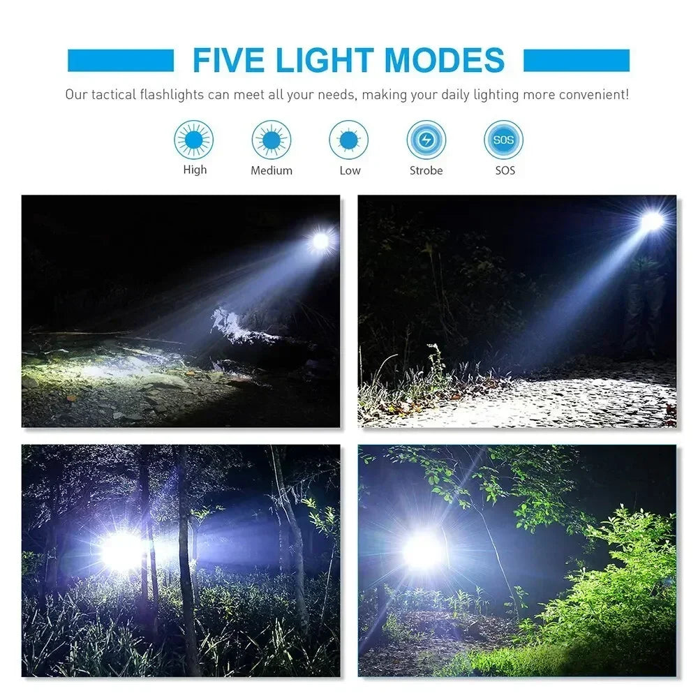 T6 Starke Licht Taschenlampe LED Aluminium Legierung Teleskop Zoom Batterie Version Aufladen Outdoor Suchscheinwerfer Fernbedienung Taschenlampe