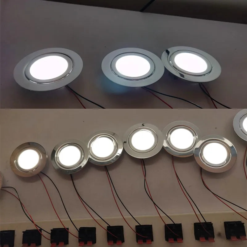 IP65 LED-Licht 12V Mini Down light dimmbar wasserdicht Scheinwerfer Decke Spot Einbau schlanke Lampe Küche Bad Schrank 3w rgbw