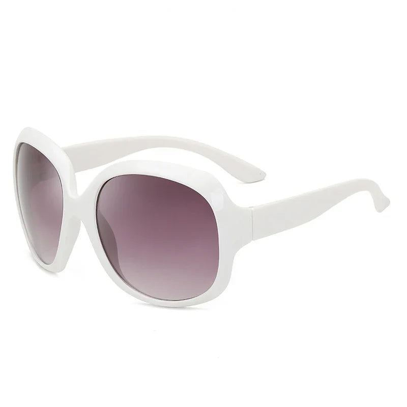 Übergroße hochwertige Sonnenbrille Frauen Luxusmarke Designer ovale Sonnenbrille Vintage Black Shades UV400 Oculos De Sol