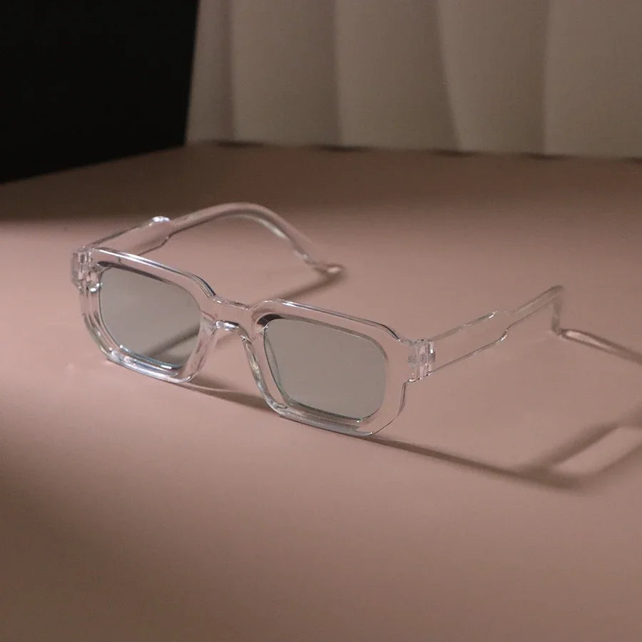 Neue rechteckige Sonnenbrille Frauen Männer luxuriöse Marke Designer lässige Sonnenbrille weibliche männliche Kunststoff Persönlichkeit Outdoor-Brillen