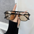 Elegante Quadratische Sonnenbrille Frauen Männer Casual Sonnenbrille Weiblich Männlich Mode Spiegel Vintage Im Freien Shades Oculos De Sol