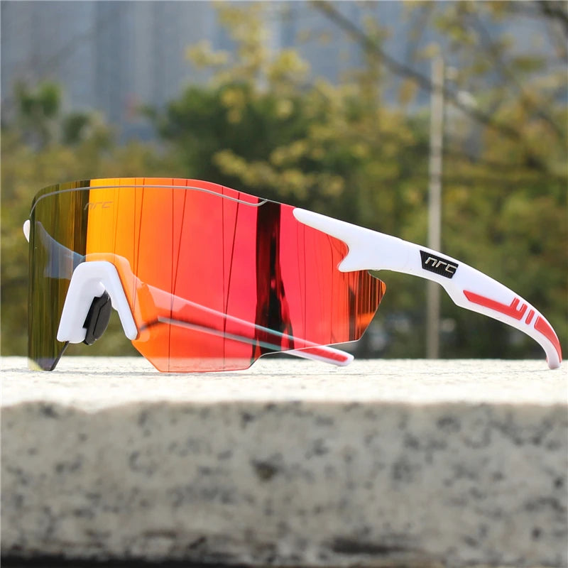 NRC Radfahren Sonnenbrille 1 objektiv UV400 TR90 Sport Fahrrad Brille MTB Mountainbike Angeln Wandern Reiten Brillen für Männer Frauen