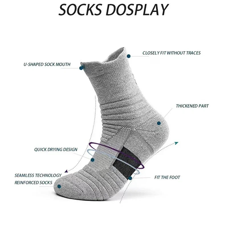 1/3 Pairs Anti-slip Fußball Socken Männer Baumwolle Socke Kurze Lange Röhre Fußball Basketball Sport Socken Atmungsaktive Deodorous socke 39-45