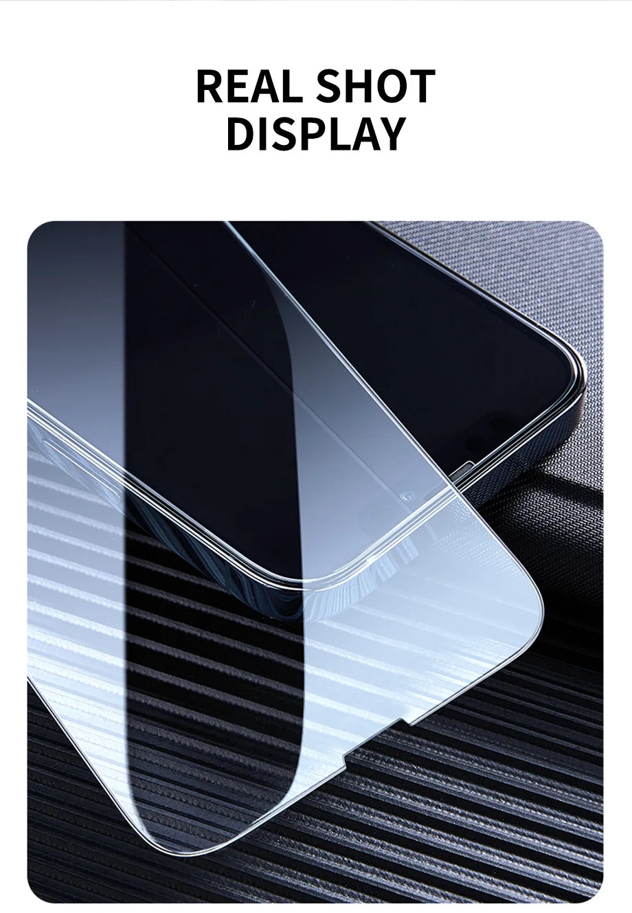 3 Stück gehärtetes Glas für iPhone 14 13 12 11 15 Pro Max Mini Displayschutzfolie für iPhone 17 XR XS MAX 7 8 Plus 16 Schutzglas