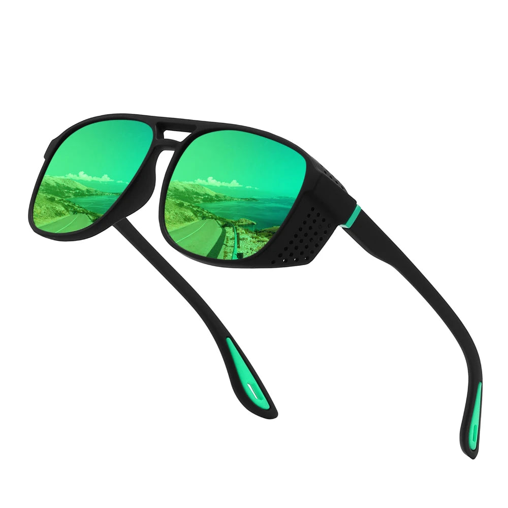 Outdoor-Sportbrillen, stilvolle Angel- und Fahrradbrillen für Herren, UV400-Sonnenbrillen, Retro-polarisierte Sport-Sonnenbrillen zum Einkaufen im Freien