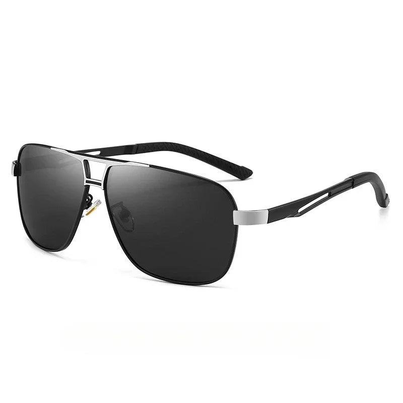 1PC Top Aluminium Magnesium Platz Polarisierte Photochrome Sonnenbrille Männer Sonnenbrille Sicherheit Fahren Oculos De Sol Masculino