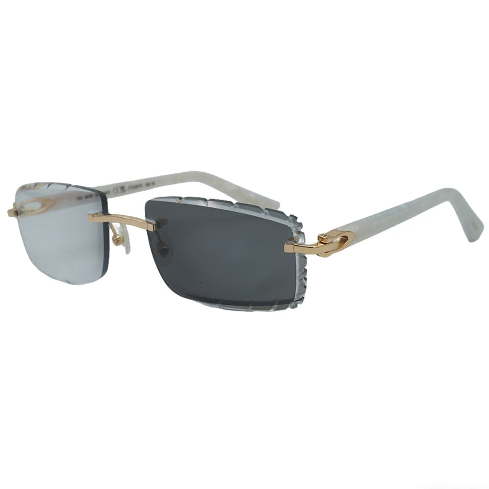 Sonnenbrille mit schlanken Metallrahmen: UV400-Schutz, trendiges Design für den täglichen und draußenbereich, schlanke Metall-Sonnenbrille