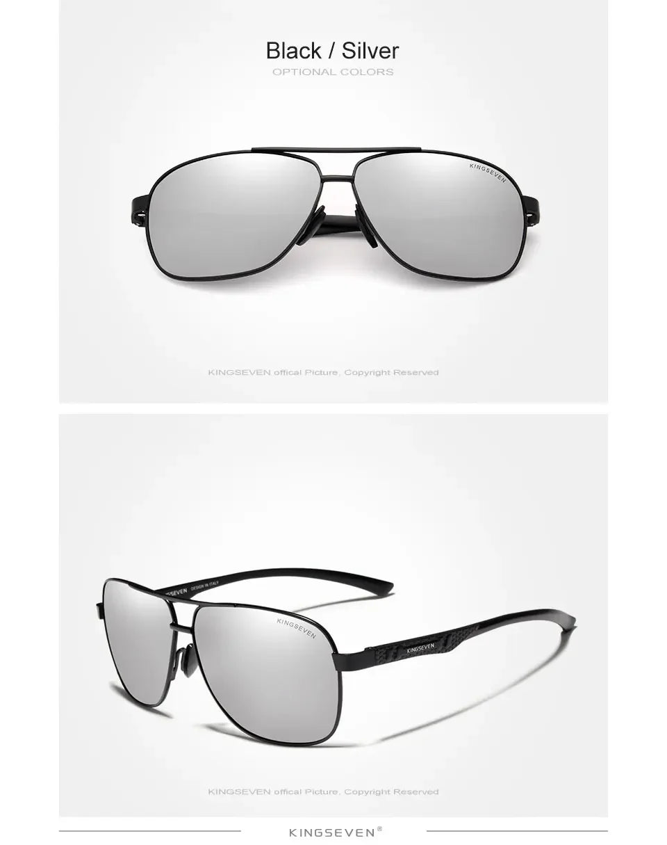 KINGSEVEN Polarisierte Aluminium Sonnenbrille Männer UV400 HD Objektiv Pilot Augenschutz Photochrome Gläser Frauen Nachtsicht Brillen