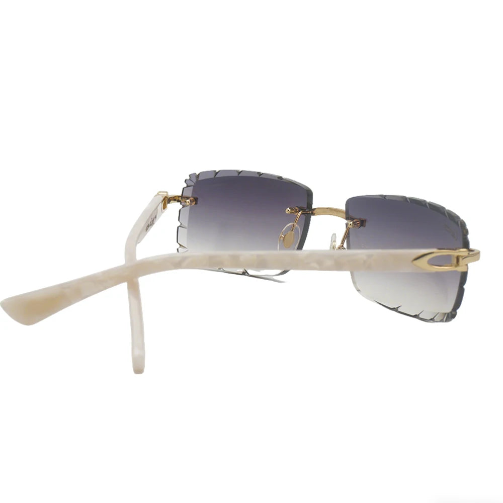 Sonnenbrille mit schlanken Metallrahmen: UV400-Schutz, trendiges Design für den täglichen und draußenbereich, schlanke Metall-Sonnenbrille