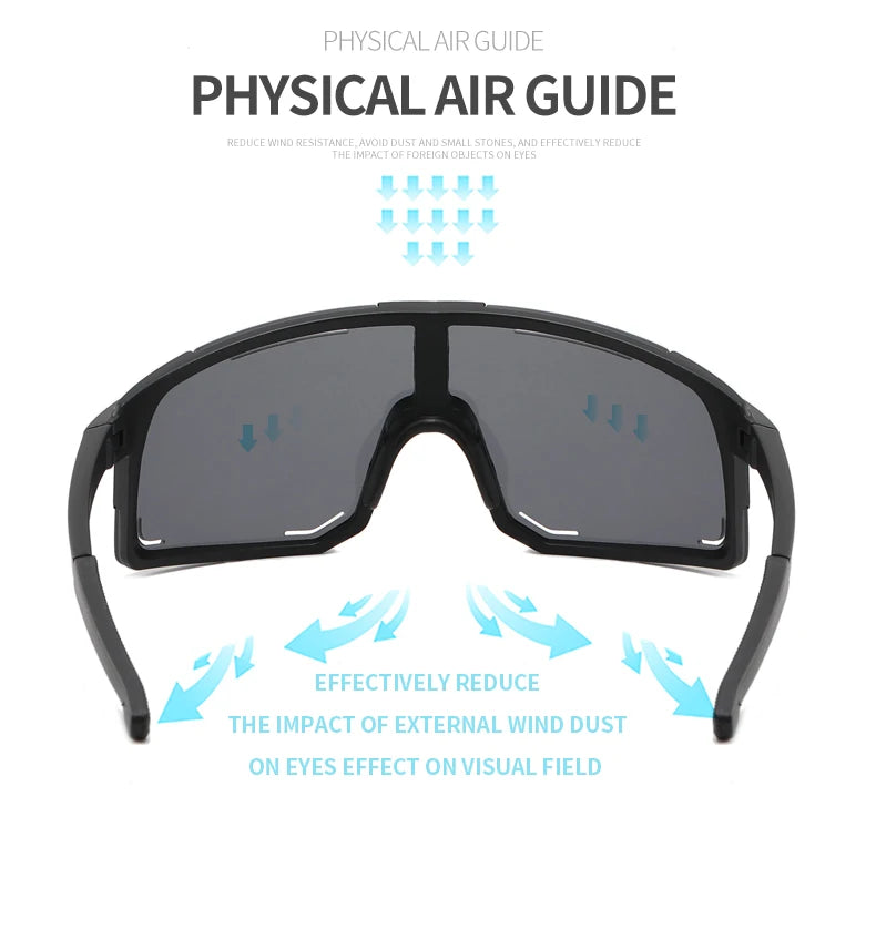 Radfahren Sonnenbrille UV Schutz Winddicht Gläser Für Männer Frauen Polarisierte Linse Wandern Straße Reiten Fahrrad Sport Brille Brillen