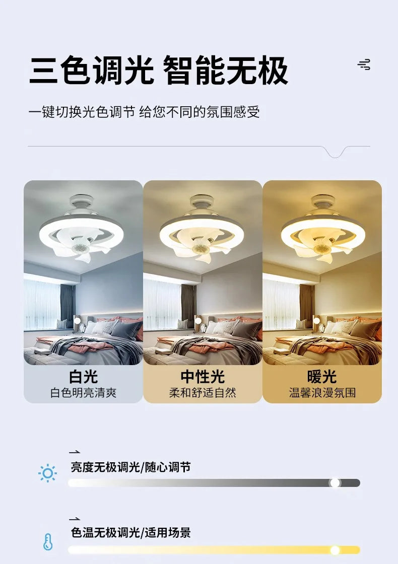 Neueste 360 ° bewegliche Kopf Decken ventilatoren Licht e27 LED-Fernbedienung RGB dreistufige Wind geschwindigkeit Wohnzimmer Esszimmer Schlafzimmer heiß