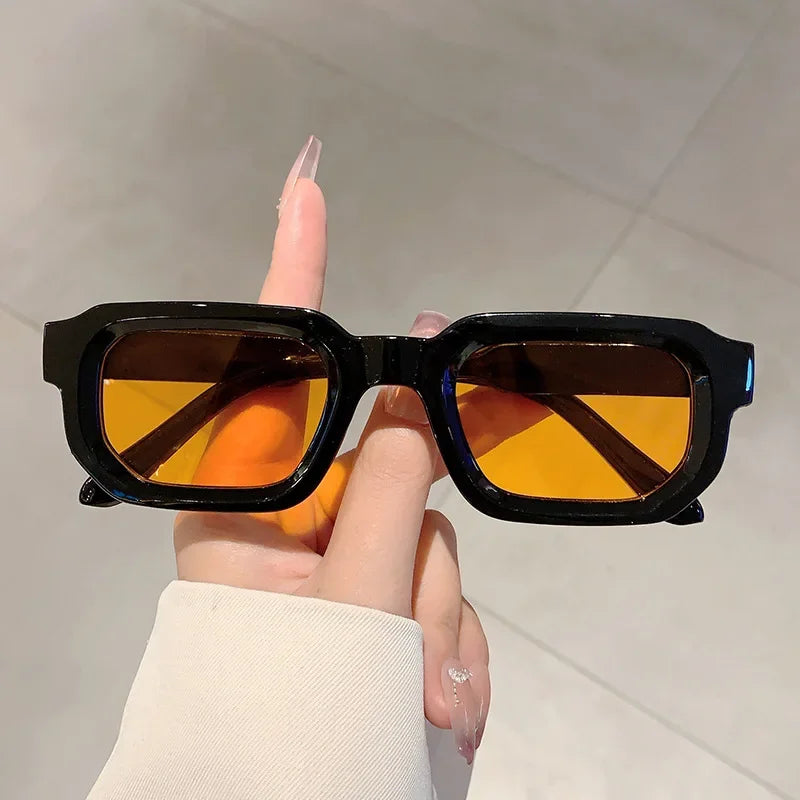 Neue Herren Vintage Rechteckige Sonnenbrille Mode Retro Sonnenbrillen Luxus Markendesign Brillen UV400 Eyewear Damen Schutzbrillen