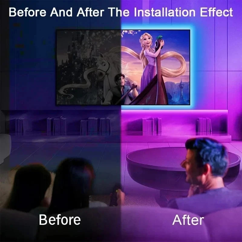 RGB LED Streifen Lichter 5V USB Led Licht Farbwechsel Fernbedienung APP Steuerung Farbwechsel Flexible Lampe Band 1M-30M TV Hintergrundbeleuchtung