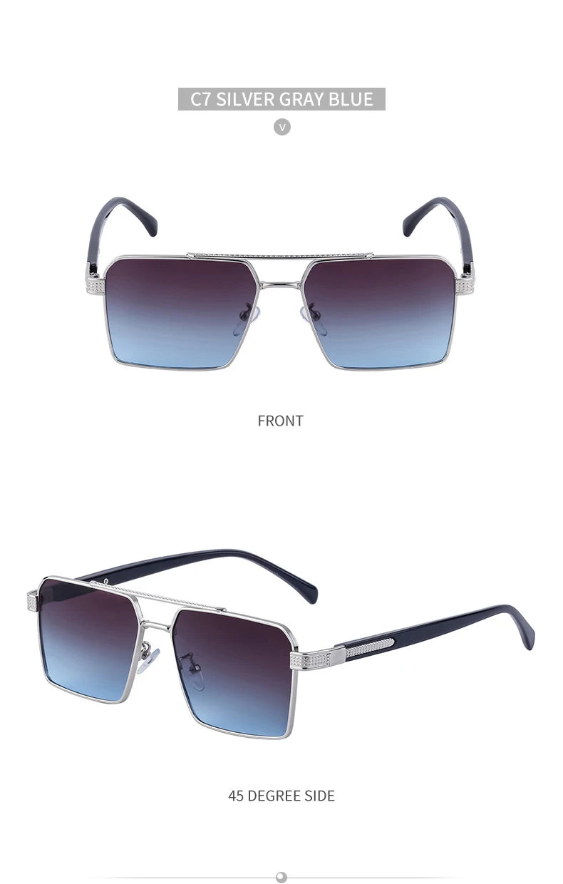 2023 quadratische Sonnenbrille für Männer Luxus Sonnenbrille Frauen trend ige Vintage Mode Brille Sonne Gafas de Sol Hombre Lünette Soleil Femme