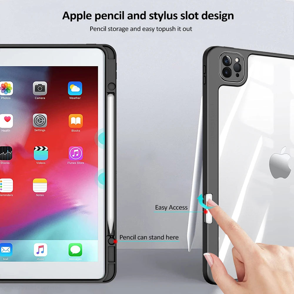 Fall Für iPad Pro 11 12 9 Zoll 2020 2022 2024 Abdeckung Für iPad 9th 10th 7th 8th Air 4 5 10,2 10,9 Abdeckungen iPad Mini 6 Fällen