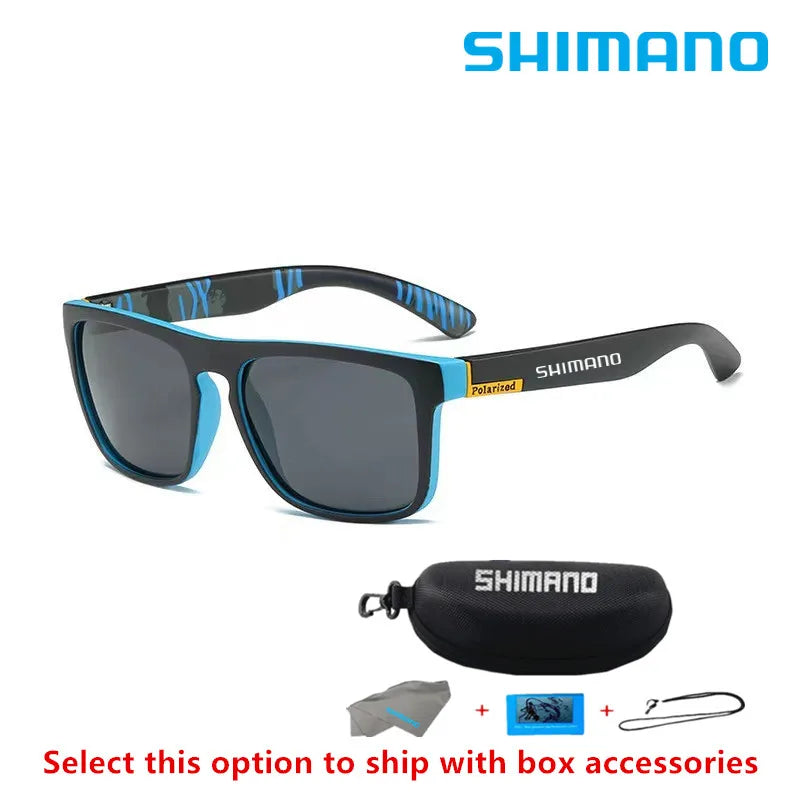 Klassische quadratische polarisierte Unisex-Outdoor-Sport-Sonnenbrille zum Angeln, Jagen, Radfahren, Fahren, Bergsteigen, UV400, blendfrei