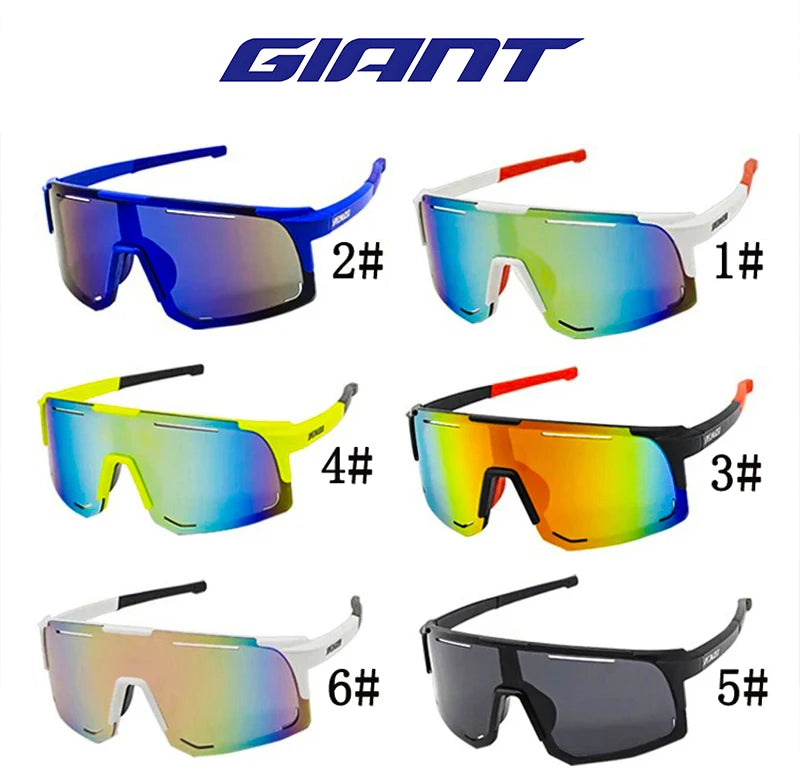 Riesige Fahrrad-Sonnenbrille in professioneller Qualität – UV-Schutz, blendfrei, stoßfest, Outdoor-Sportarten mit Etui