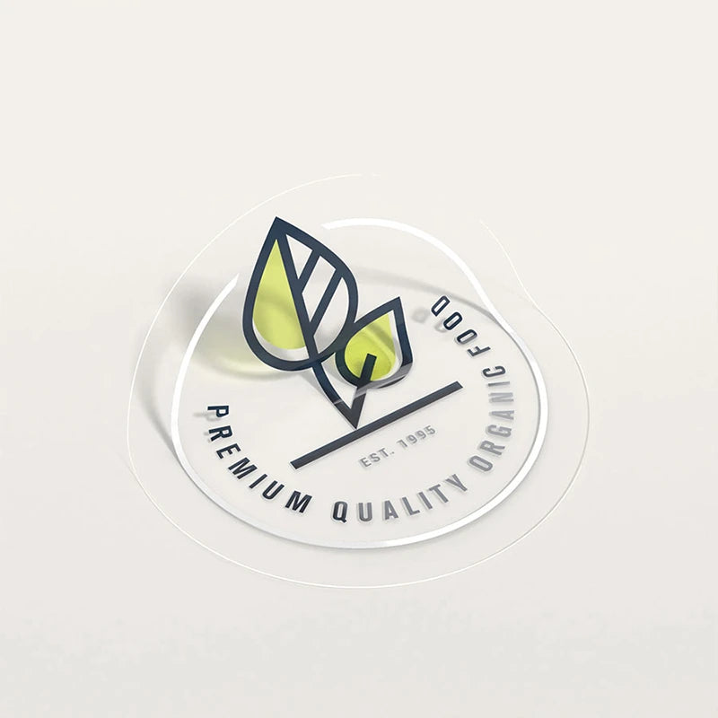500 Stück transparente Aufkleber, individuelle Aufkleber und individuelle Logo-Aufkleber für Hochzeit, Geburtstag, Taufe. Entwerfen Sie Ihre eigenen Logo-Aufkleber