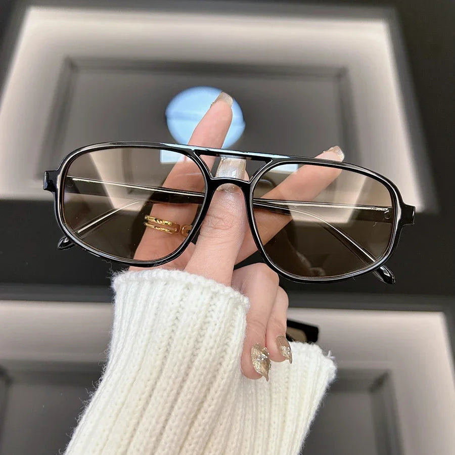 Mode quadratische Sonnenbrille Frauen Männer Marke Designer Vintage Spiegel Sonnenbrille weiblich männlich klassisch Retro im Freien Gafas de Sol