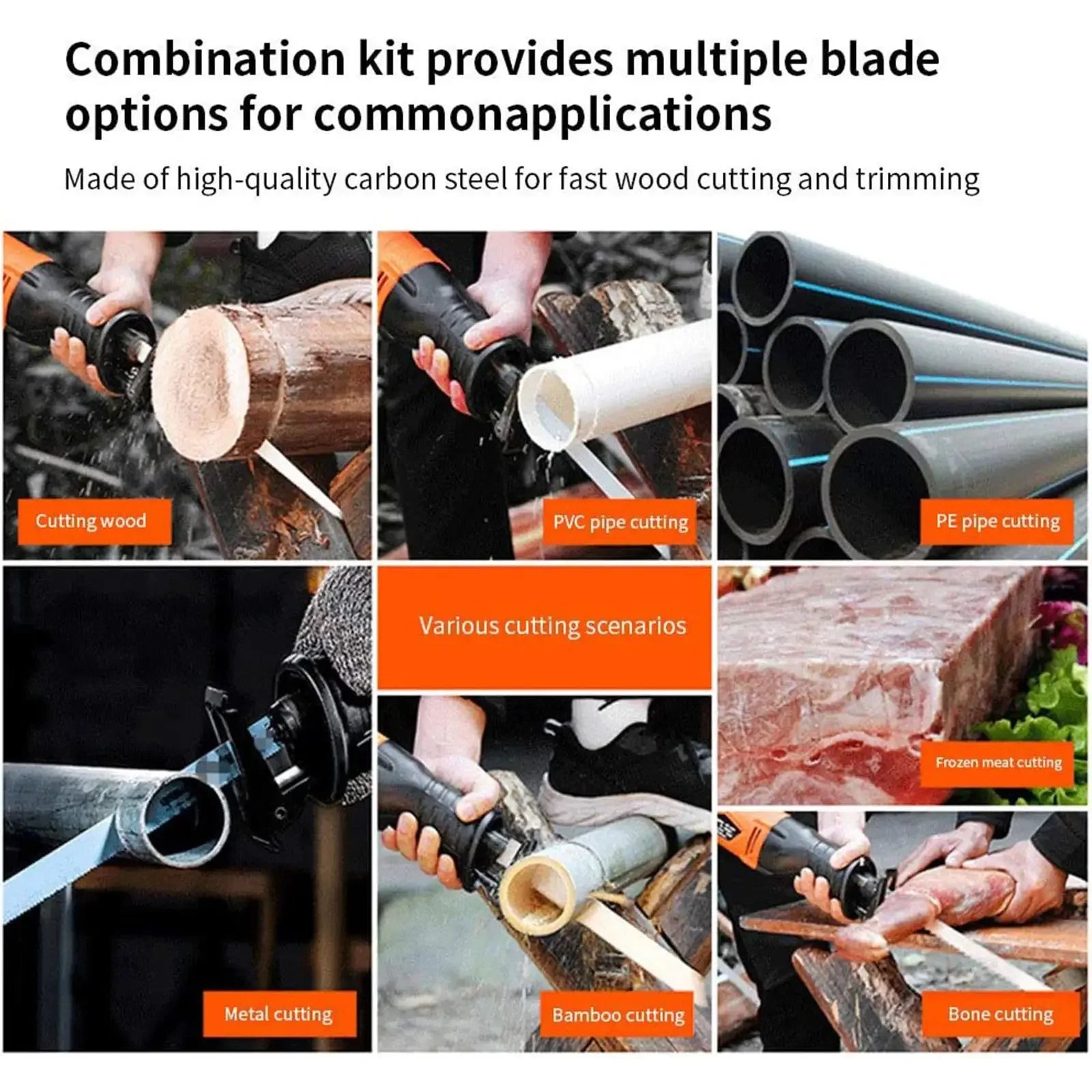 5PCS T744D Professionelle Jigsaw Klinge Set 180mm Lange Jig Sägeblätter Für Holz Metall Gerade Schneiden T-schaft Jig Sägeblatt