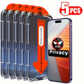 Anti-Spy gehärtetes Glas für iPhone 13 12 Mini 11 14 15 Plus 16 Pro Max 17 Air 16e Privatsphäre Displayschutzfolie iPhone XR X XS Max 7 8 Film