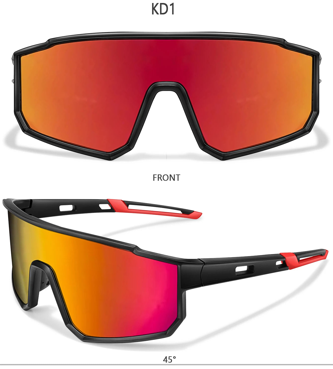 Trendige Angel-Sonnenbrille für Damen und Herren, lässige, winddichte Brille mit UV-Schutz für Outdoor-Sportarten, Laufen, Radfahren