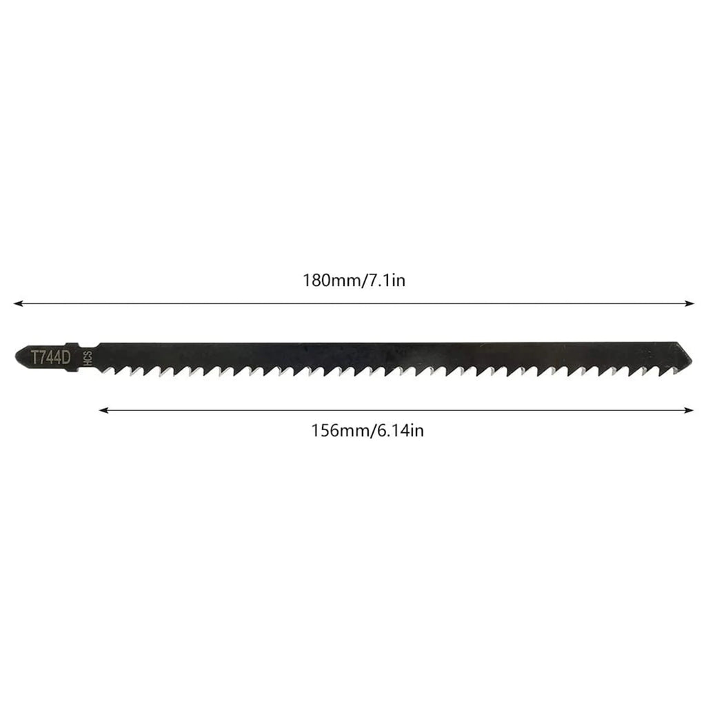 5PCS T744D Professionelle Jigsaw Klinge Set 180mm Lange Jig Sägeblätter Für Holz Metall Gerade Schneiden T-schaft Jig Sägeblatt