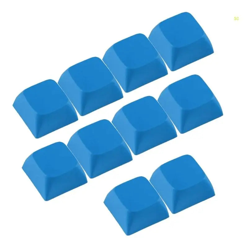 10PCs 1U XDA Profil Keycap Set Multi Farbe PBT Blank Tastenkappen Mechanische Tastatur Installation Dropshipping