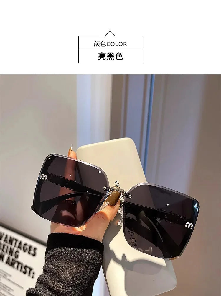 Ins Neue Fashion Square Sonnenbrille Frauen Luxus Designer Sonnenbrille Damen Vintage Trendy Fahren Brillen Gafas De Sol