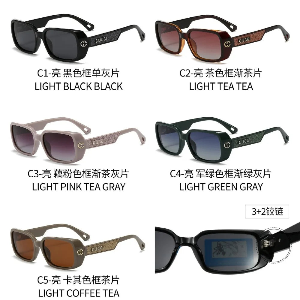 Quadratische, stilvolle Sonnenbrille für Männer und Frauen, UV400, blendfrei, geeignet zum Radfahren, Angeln, Wandern, Fahren, Laufen, Gesichtsformung